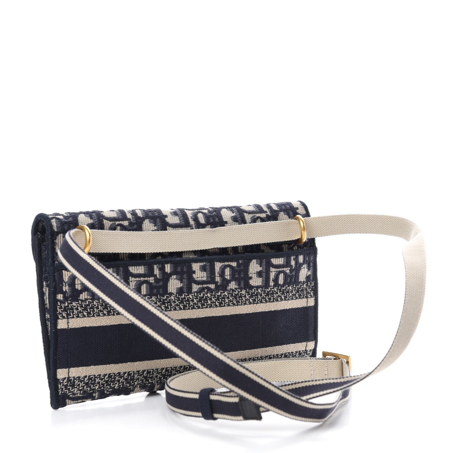 Oblique Slim Saddle Pouch Blue