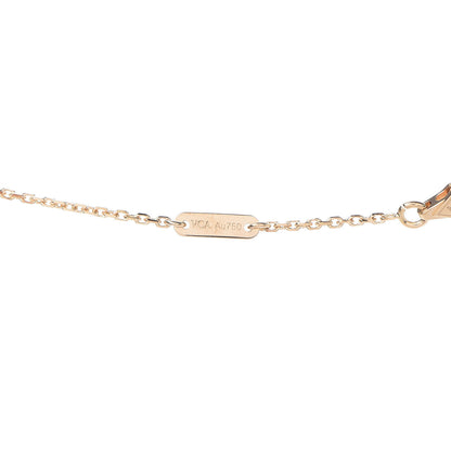 Van Cleef & Arpels 18K Yellow Gold Mother of Pearl Sweet Alhambra Pendant Necklace 6 of 7