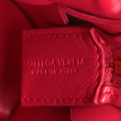 Bottega Veneta Lambskin Maxi Intrecciato Mini Cassette Camera Bag Cranberry 6 of 9