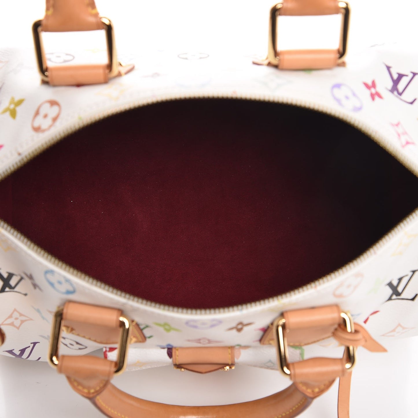 Monogram Multicolor Speedy 30 White