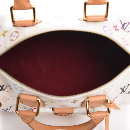 Louis Vuitton Monogram Multicolor Speedy 30 White 5 of 8