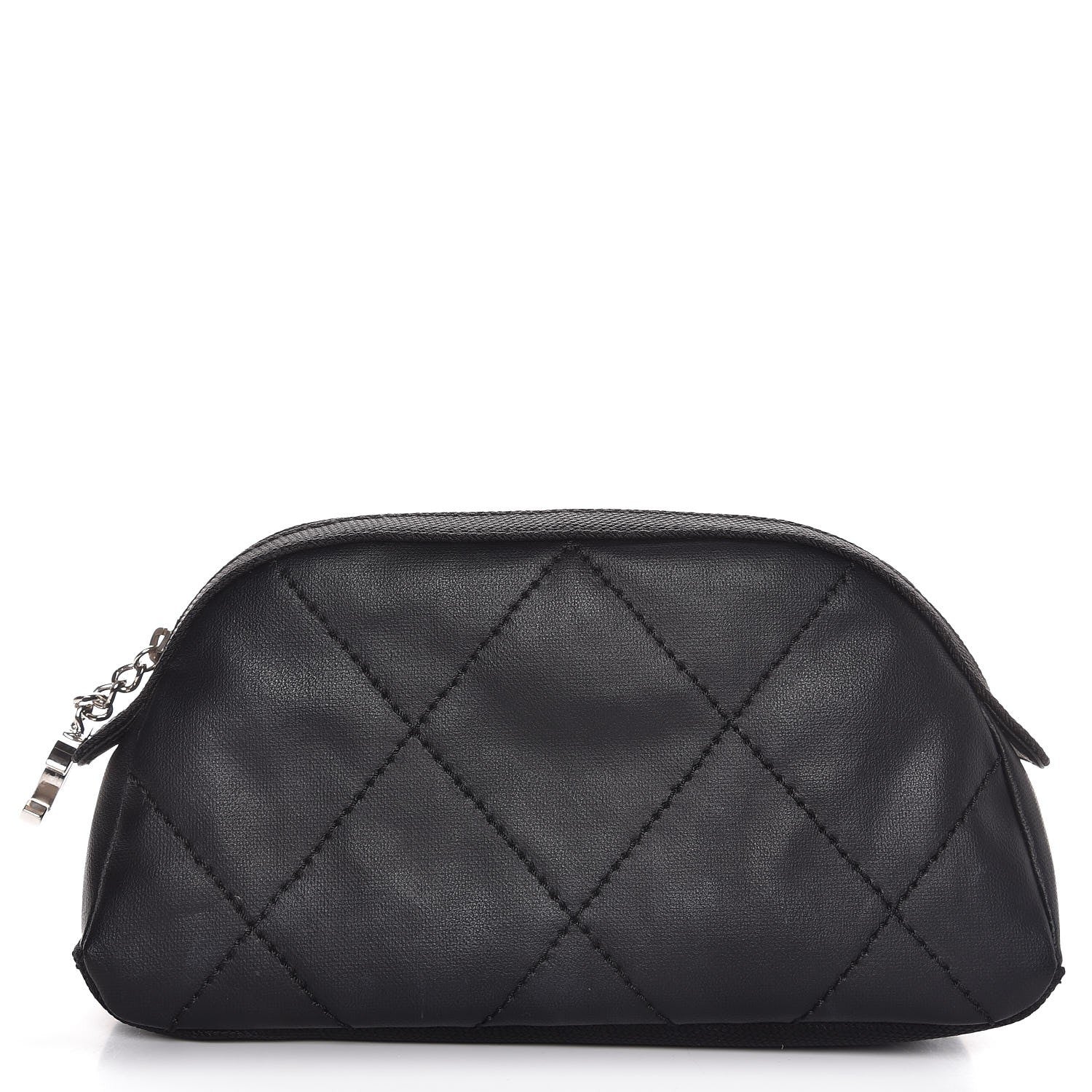 Chanel Coated Canvas Biarritz Cosmetic Cosmetic Case Black 1 of 8