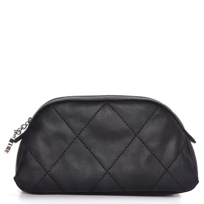 Chanel Coated Canvas Biarritz Cosmetic Cosmetic Case Black 1 of 8