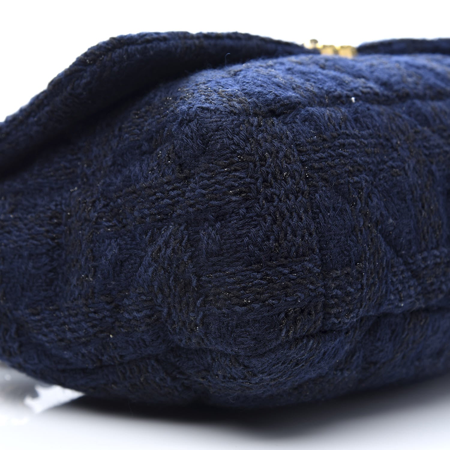 Chanel Tweed Maxi 19 Flap Navy 7 of 9