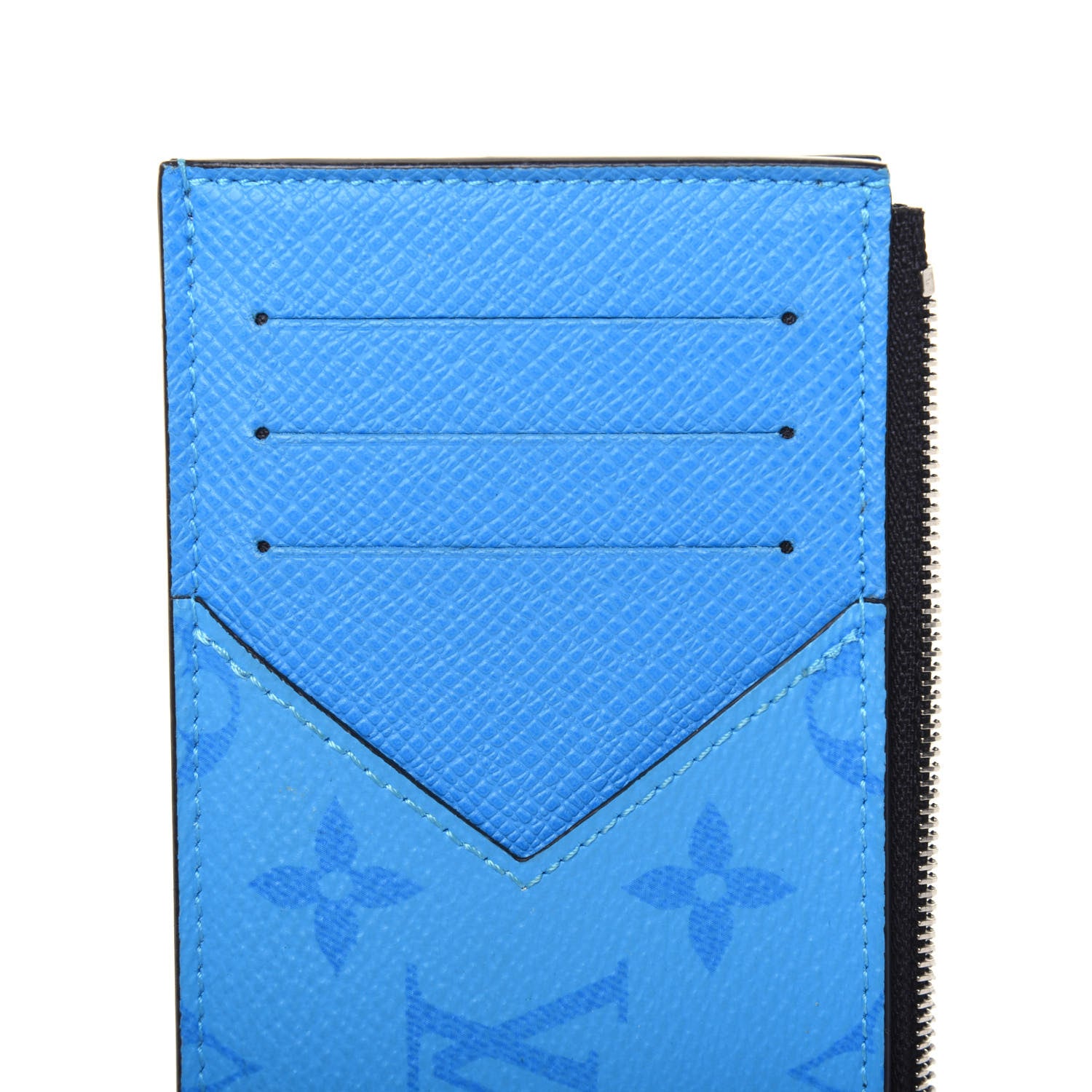 Louis Vuitton Taigarama Coin Card Holder Blue Lagoon 10 of 11