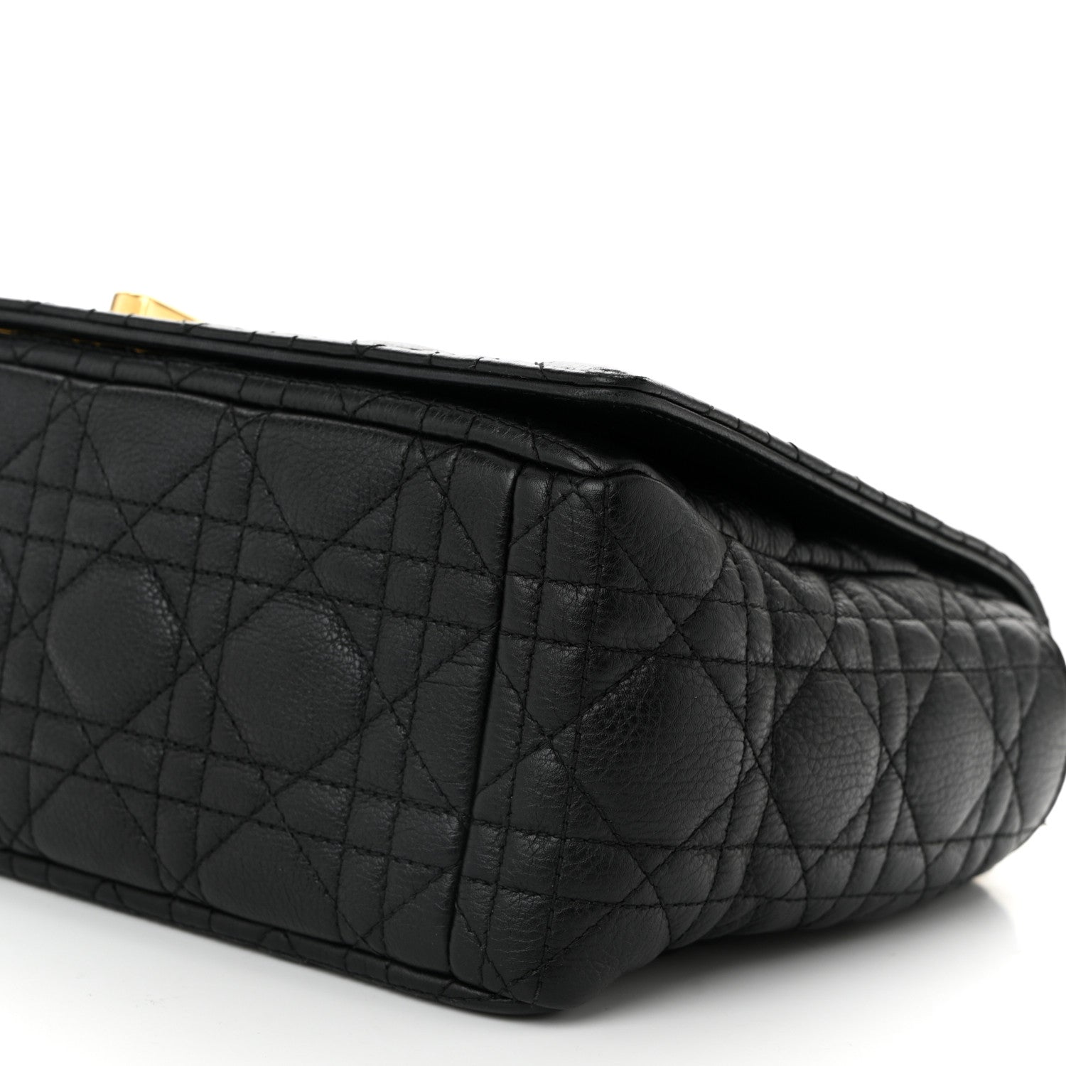 Christian Dior Grained Calfskin Cannage Large Caro Bag Black 10 of 10
