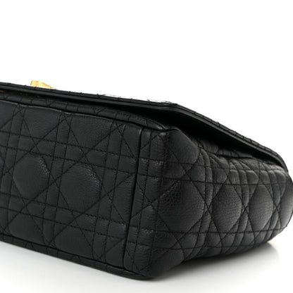 Christian Dior Grained Calfskin Cannage Large Caro Bag Black 10 of 10