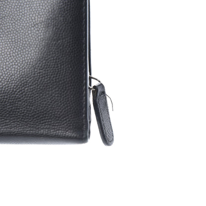 Chanel Caviar Sevruga French Compact Wallet Black 14 of 15