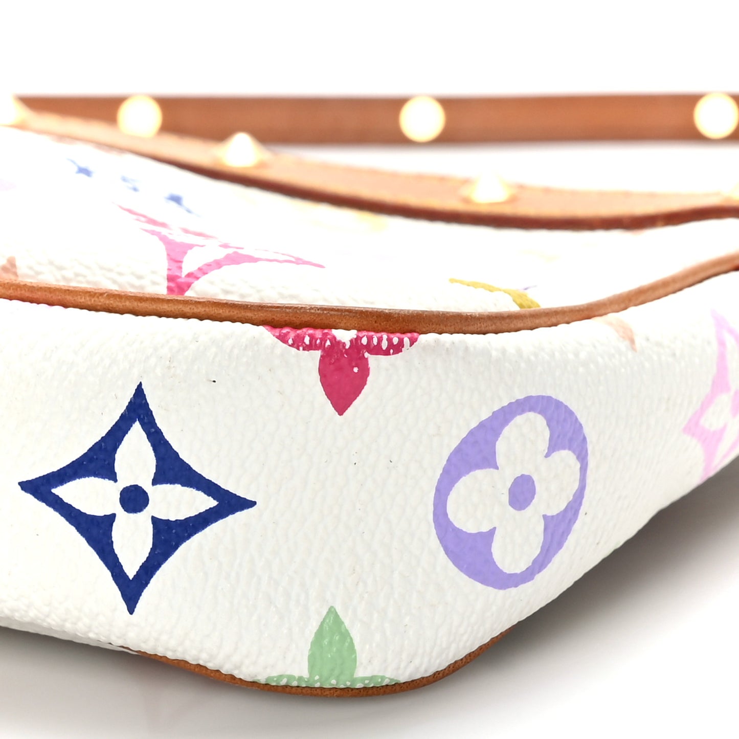 Monogram Multicolor Pochette Accessories White