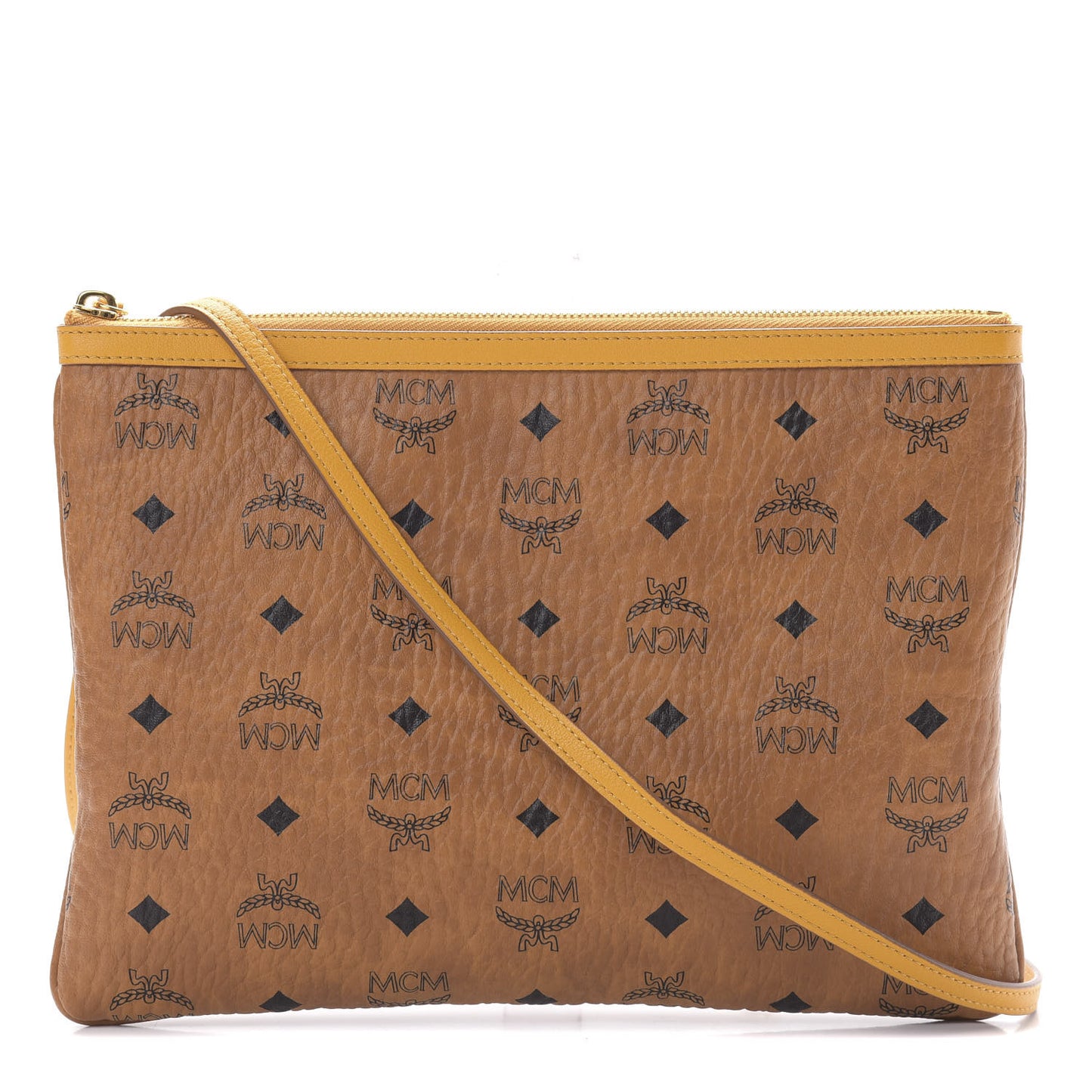Visetos Crossbody Pouch Cognac Yellow