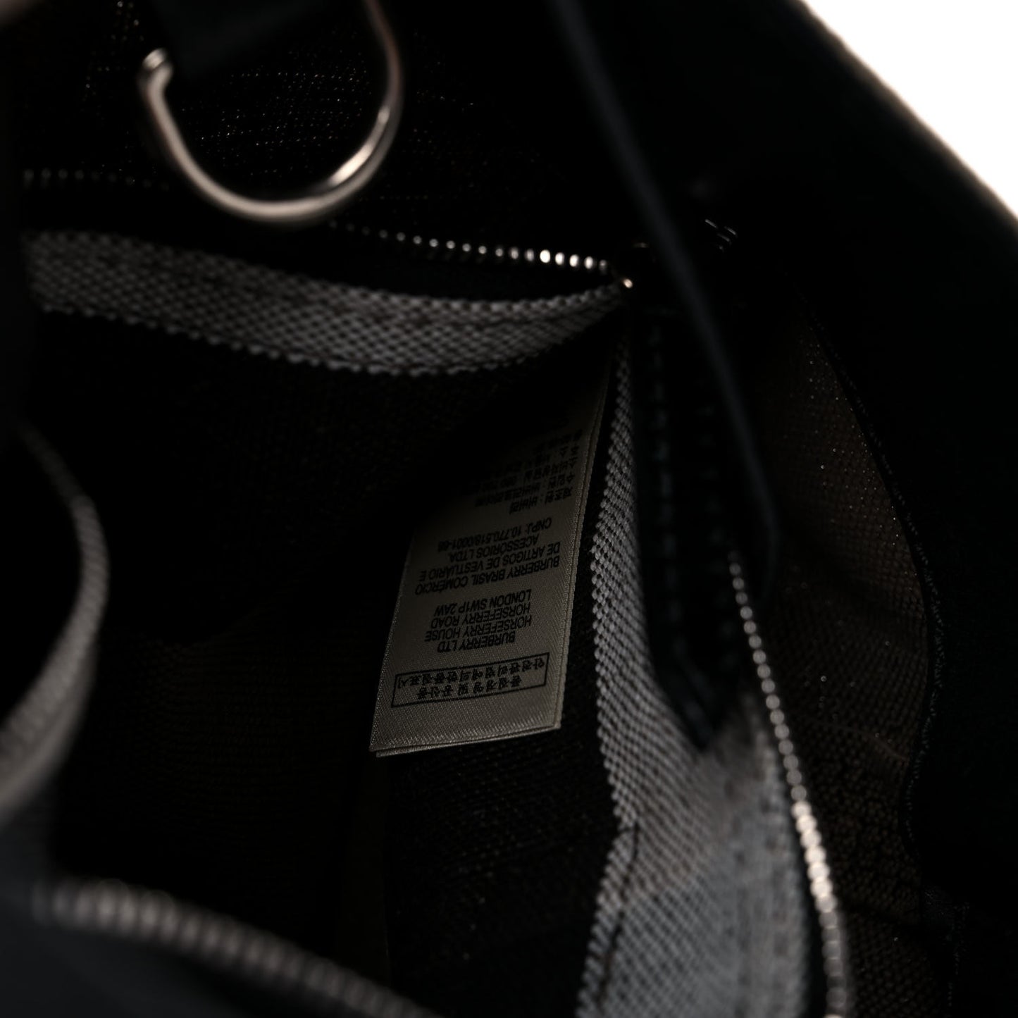 Canvas Mega Check Medium Ashby Hobo Black