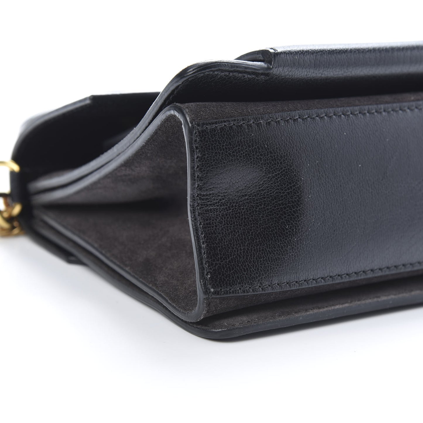 Goatskin Suede Small GV3 Shoulder Bag Black