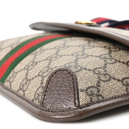 Gucci GG Supreme Monogram Web Small Ophidia Belt Bag Brown 9 of 9