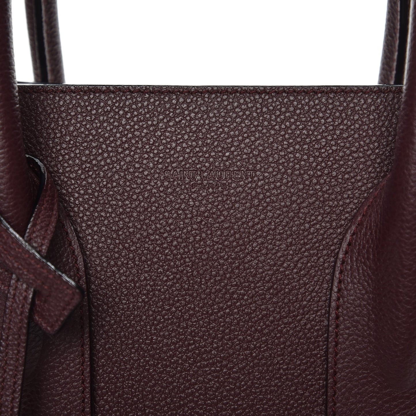 Grained Calfskin Small Classic Sac De Jour Bordeaux