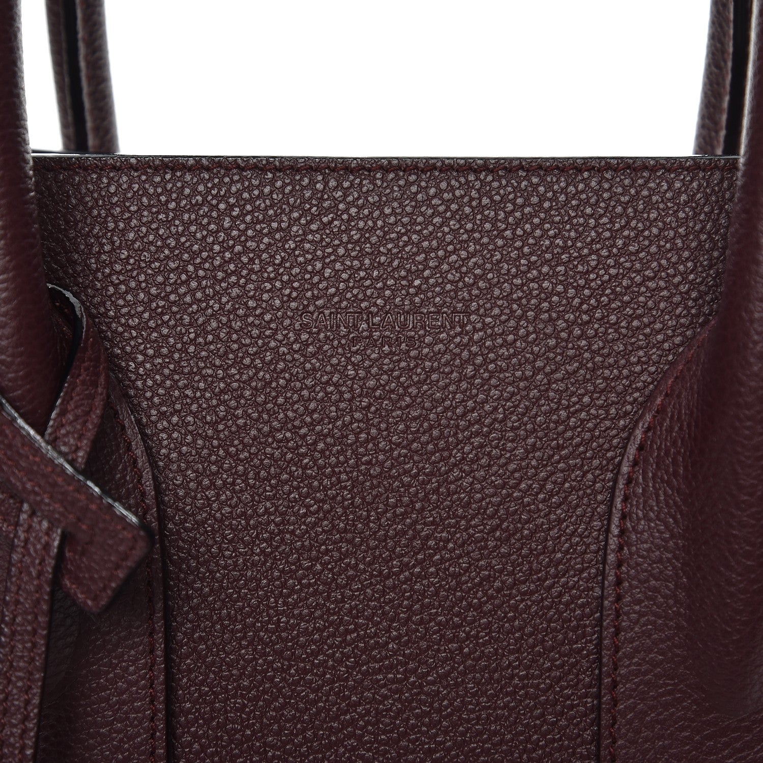 Saint Laurent Grained Calfskin Small Classic Sac De Jour Bordeaux 9 of 9