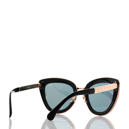 Chanel Cat Eye Quilted Sunglasses 5368 Black Pink 4 of 10