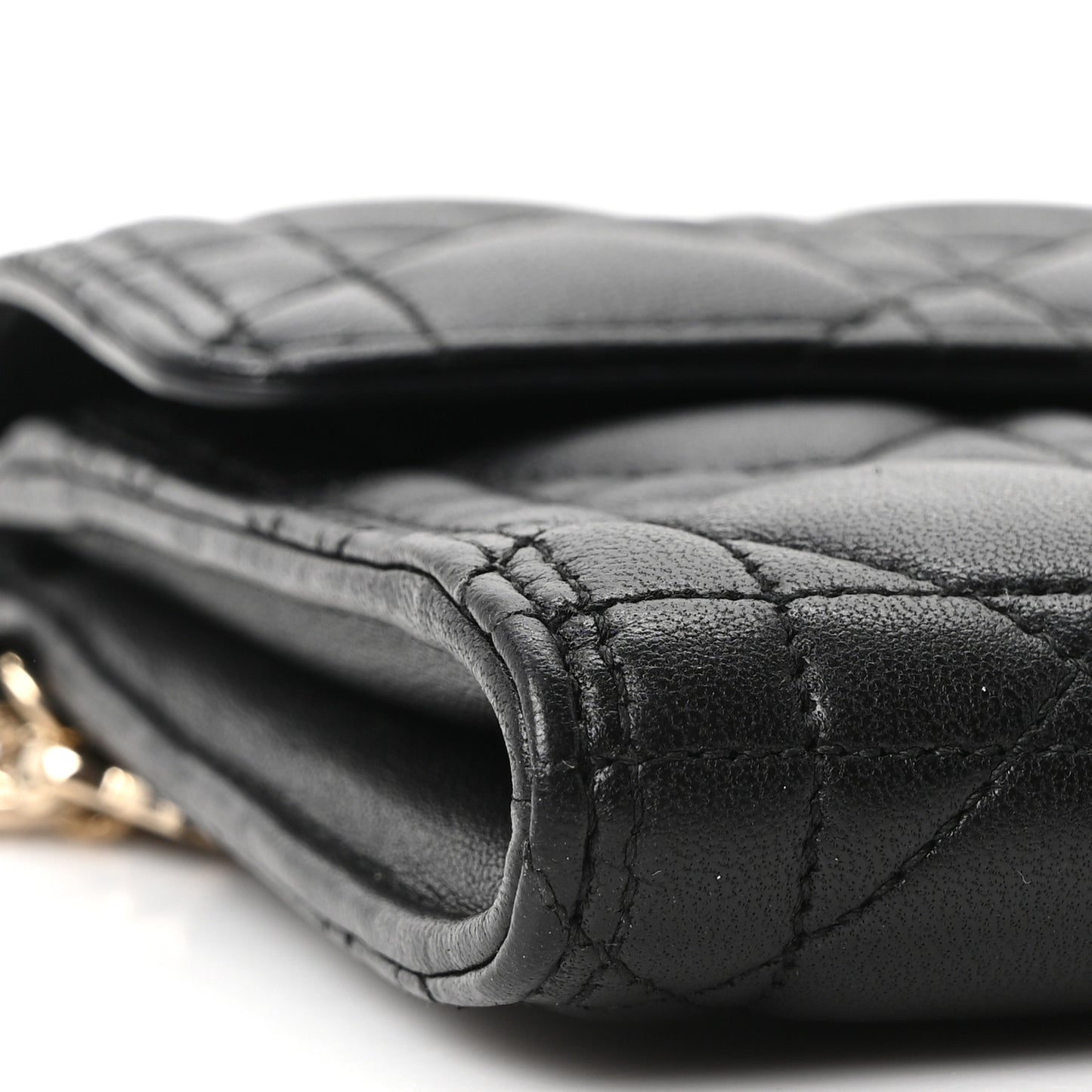 Lambskin Cannage Miss Dior Clutch Black
