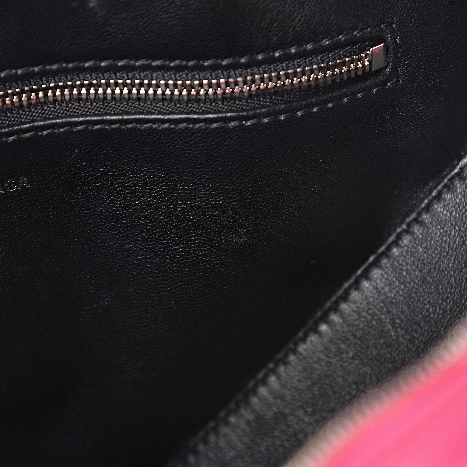 Balenciaga Shiny Day Calfskin XS Triangle Duffle Acid Pink Black 9 of 11