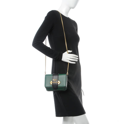 Prada City Calf Cahier Belt Bag Biliardo Black 2 of 7