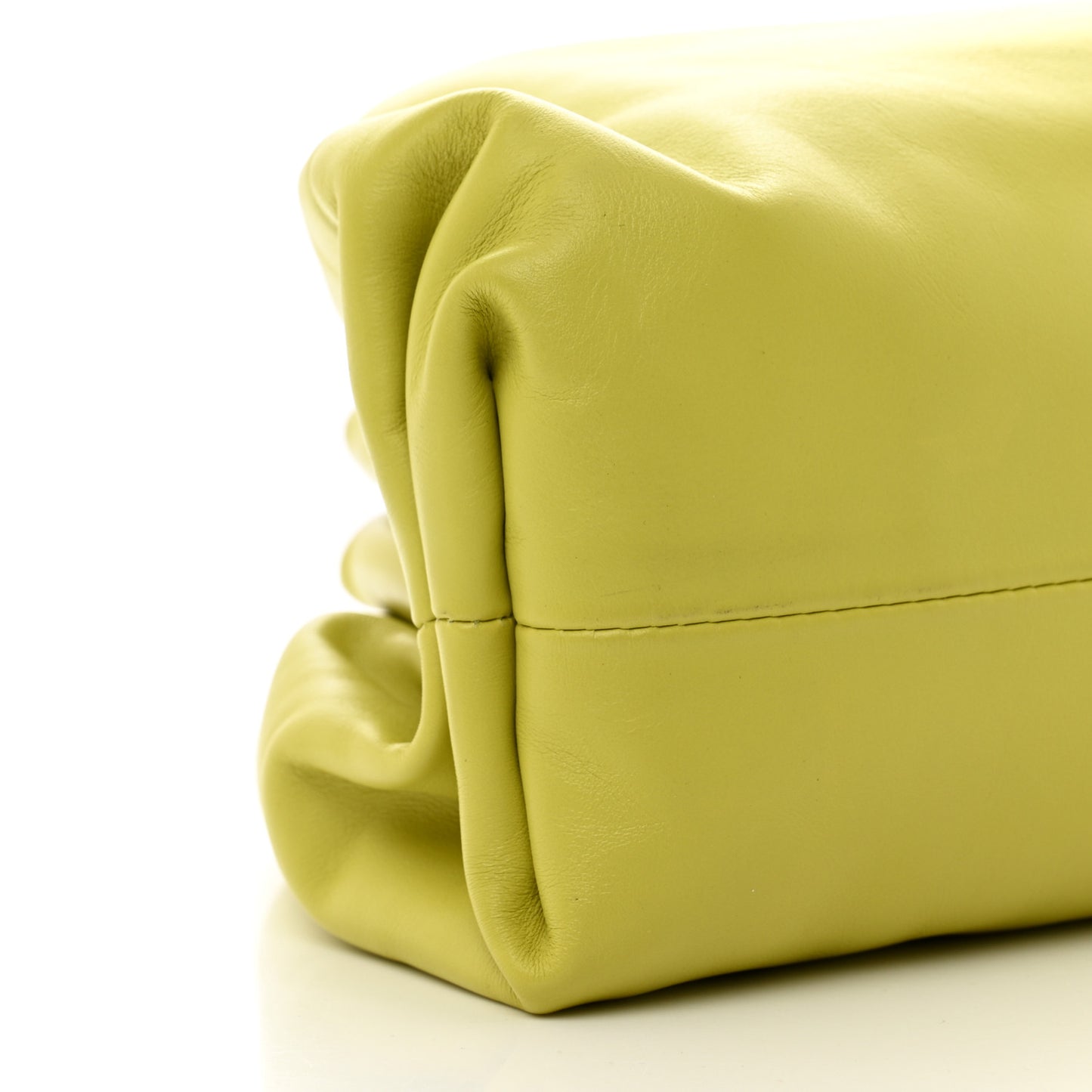 Smooth Butter Calf The Pouch Oversized Clutch Kiwi