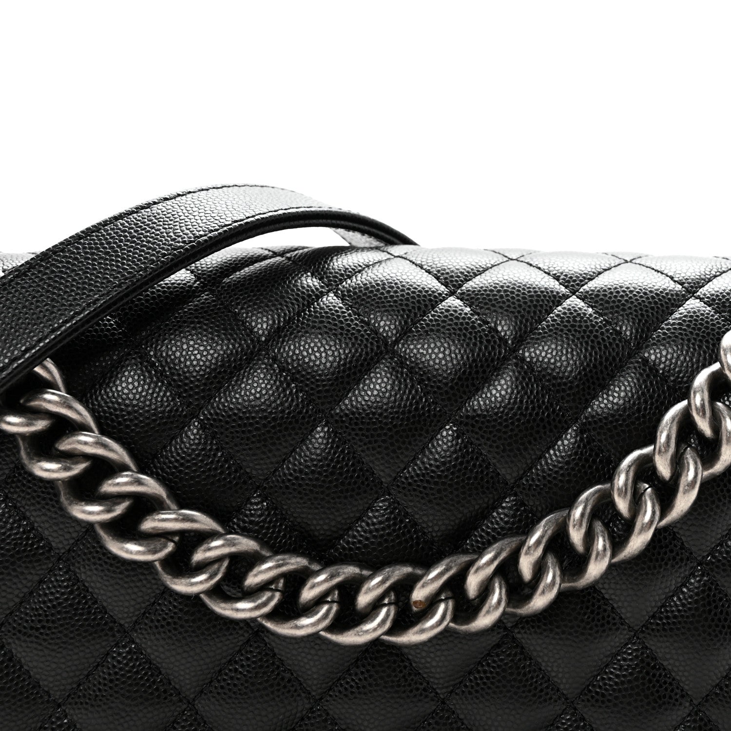 Chanel Caviar Quilted Medium Boy Flap Black 8 of 10
