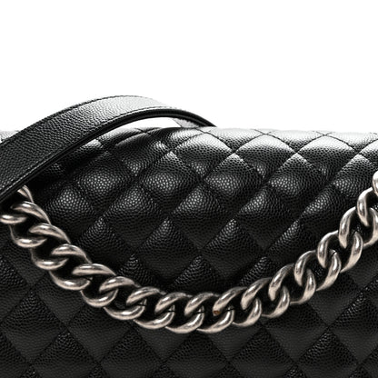 Chanel Caviar Quilted Medium Boy Flap Black 8 of 10