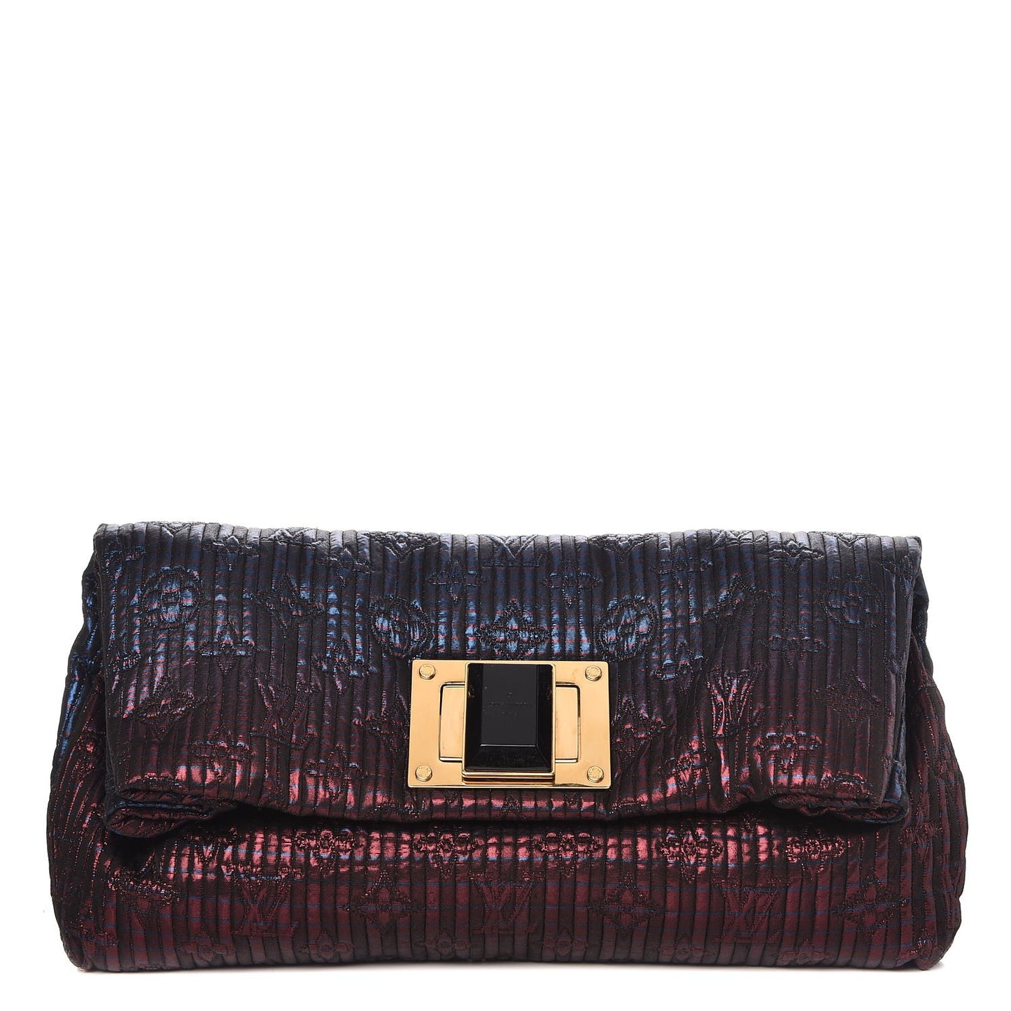 Jacquard Quilted Monogram Altair Clutch Marine