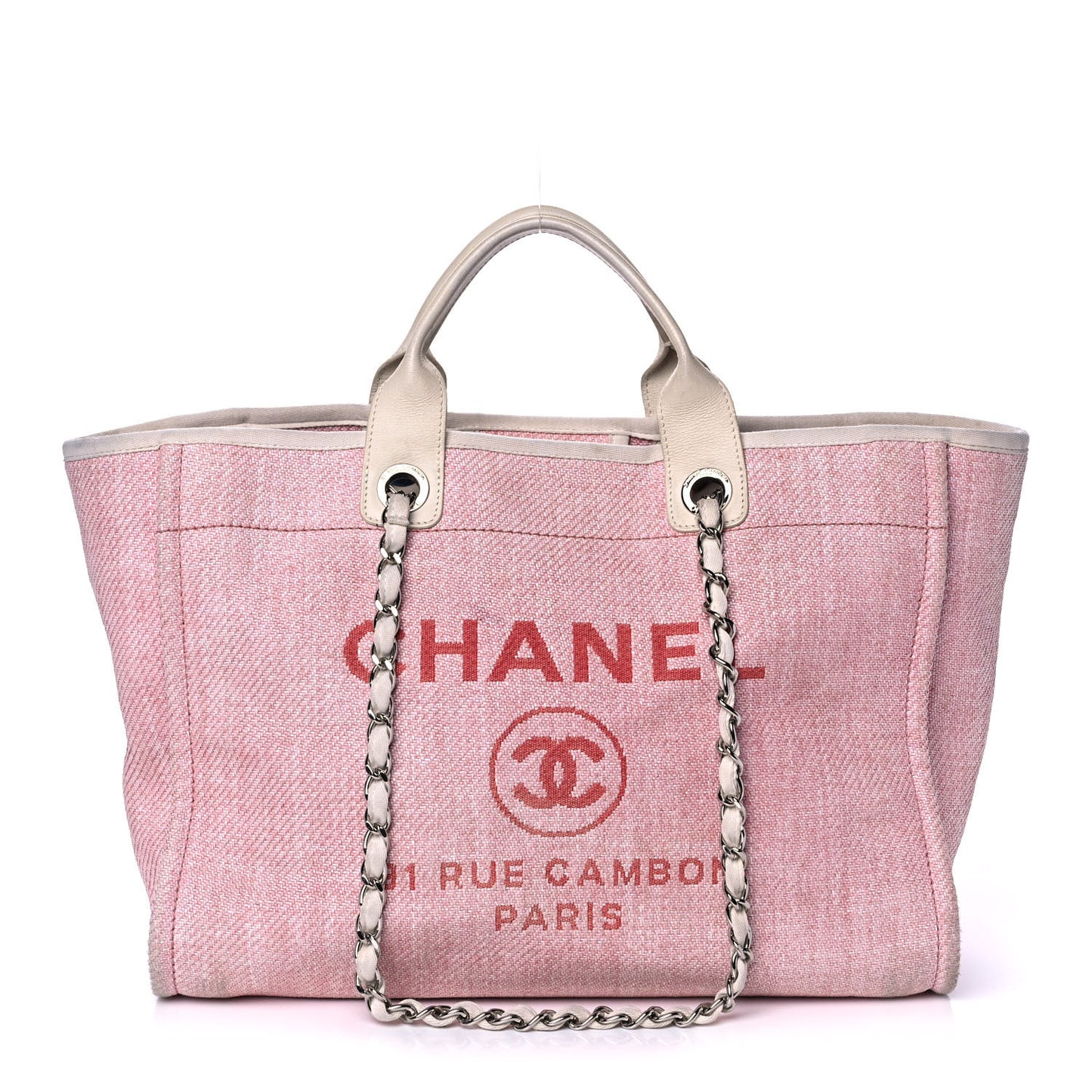 Canvas Medium Deauville Tote Pink