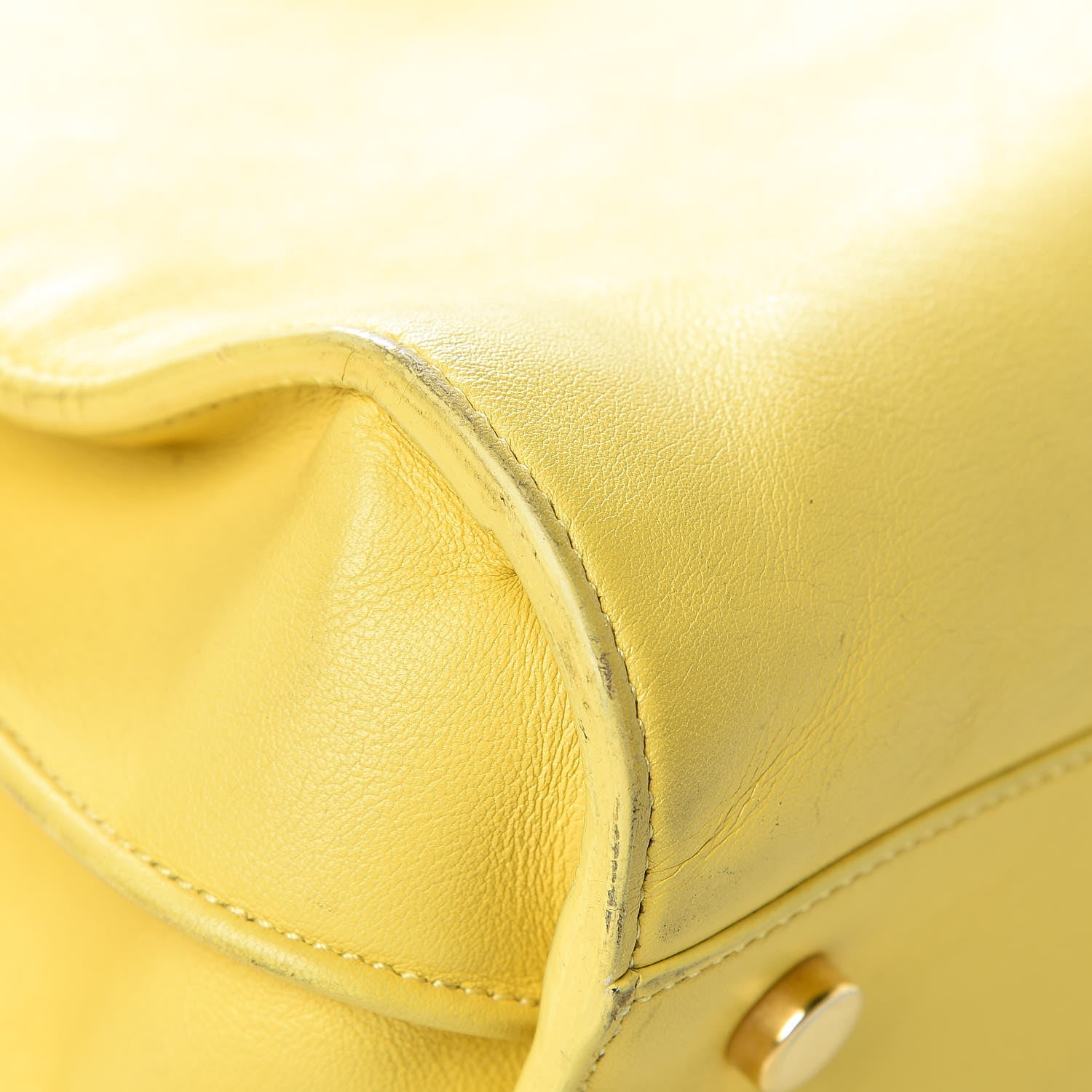 Saint Laurent Calfskin Small Sac De Jour Yellow 10 of 35