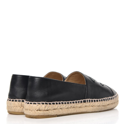 Chanel Lambskin CC Espadrilles 39 Black 4 of 10