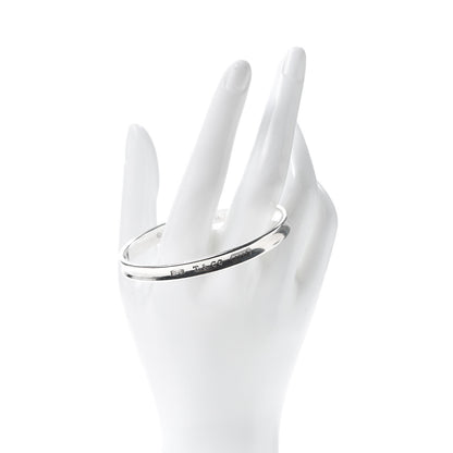 Tiffany Sterling Silver Narrow 1837 Bangle Bracelet 2 of 4