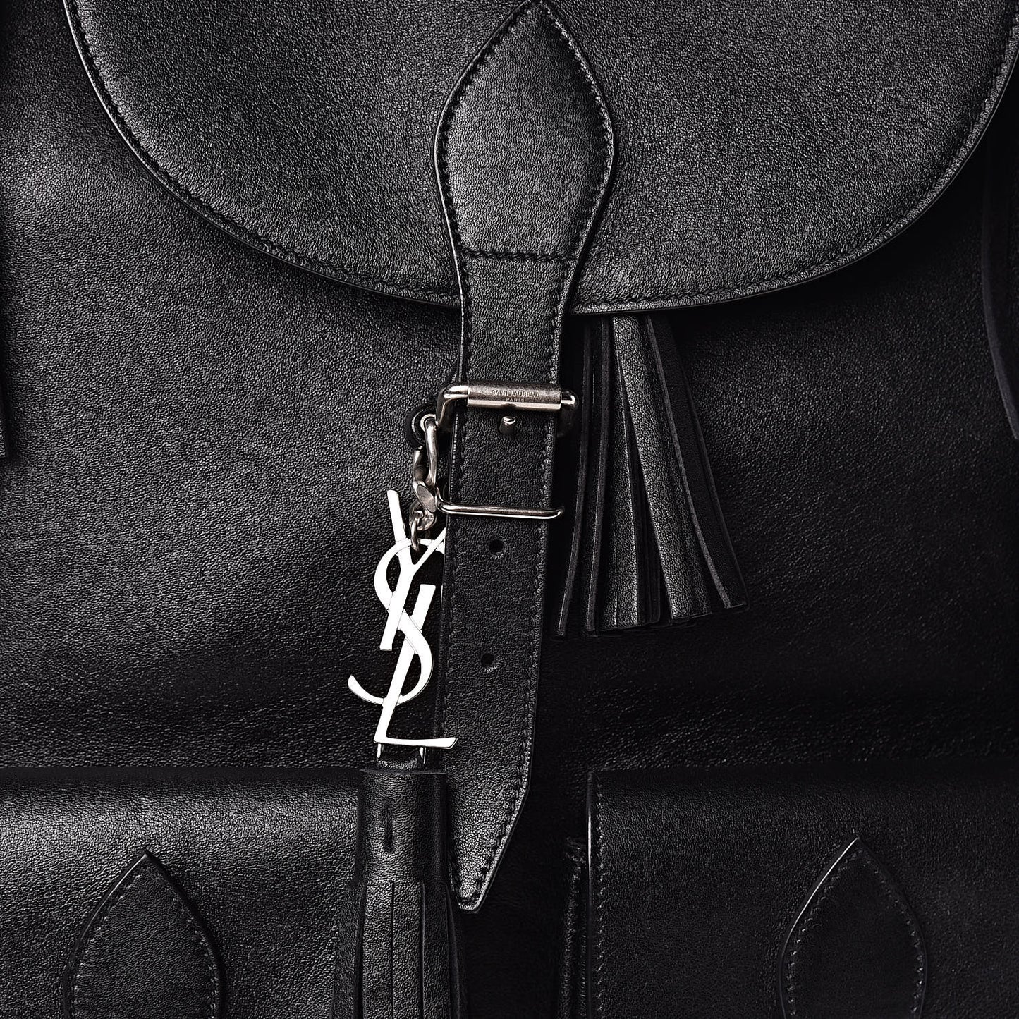 Calfskin Fringe Festival Backpack Black