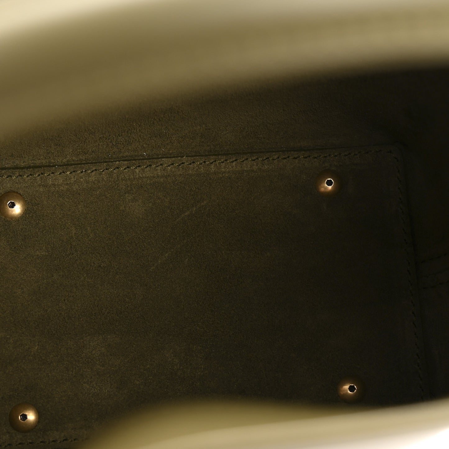 Shiny Calfskin Le 37 Mini Bucket Bag Strong Moss
