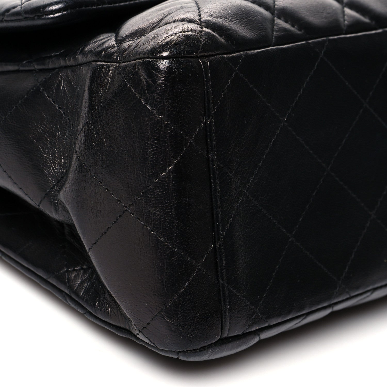 Chanel Lambskin Quilted Maxi Single Flap Black 8 of 9