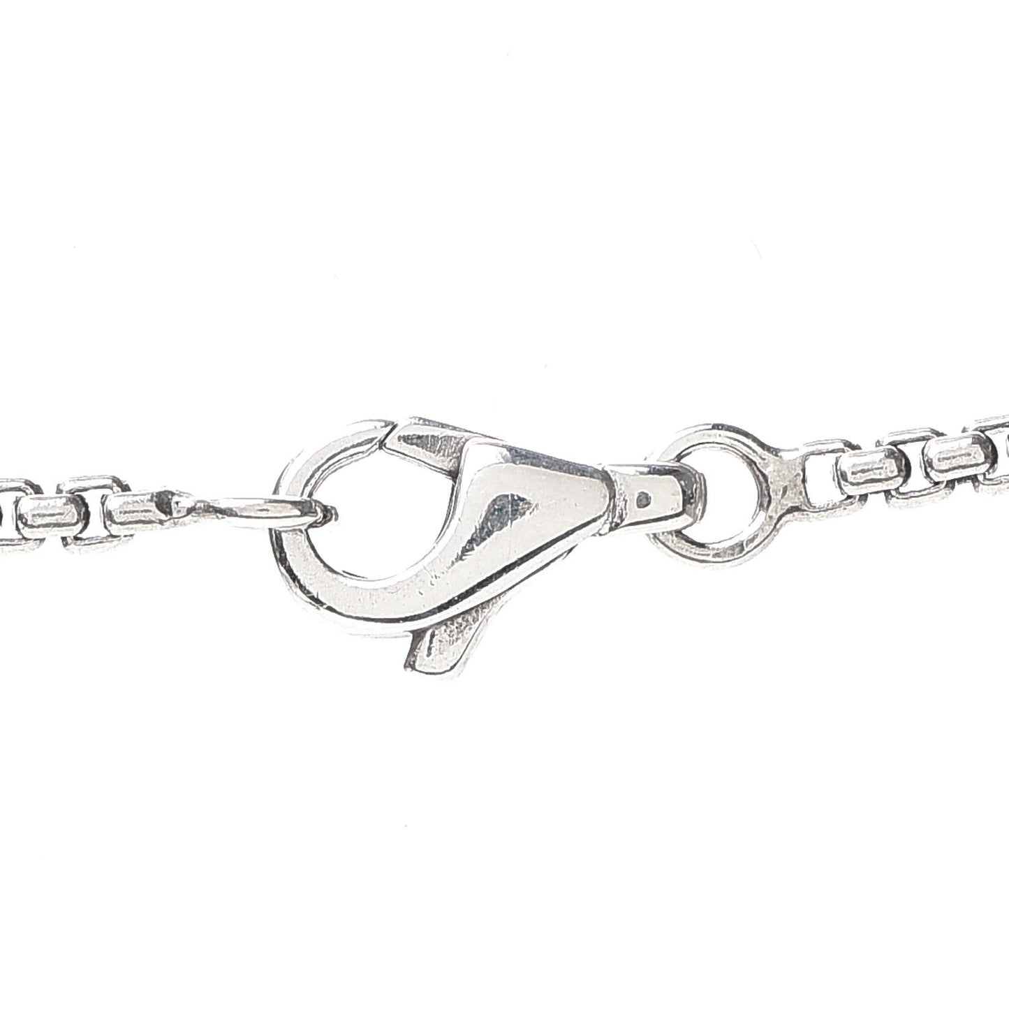 Sterling Silver Diamond Black Onyx 7mm Petite Albion Necklace