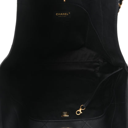 Chanel Calfskin Quilted Small Shopping Bag Black 6 of 11