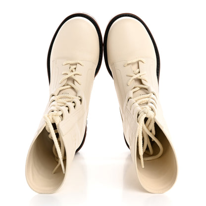 Christian Dior Calfskin Dior Quest 35mm Hiking Boots 37.5 Off White 2 of 10