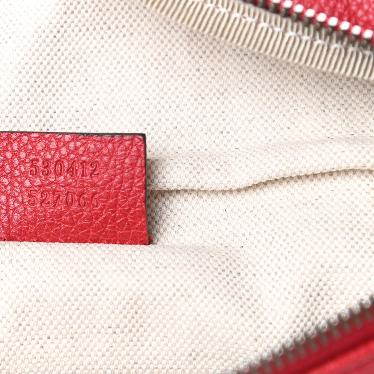 Gucci Grained Calfskin Logo Belt Bag Hibiscus Red 7 of 11