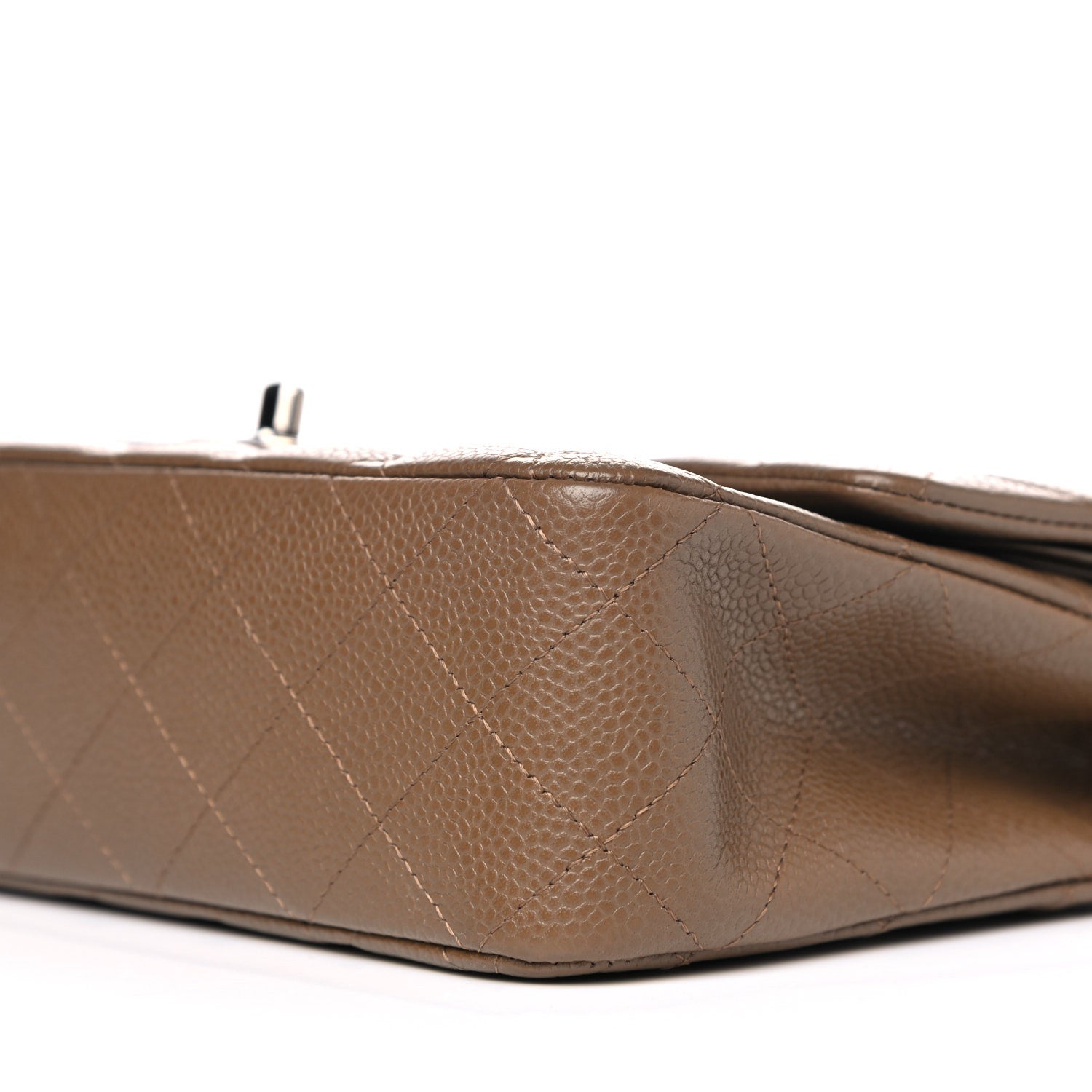 Chanel Caviar Quilted Medium Double Flap Brown 9 of 11
