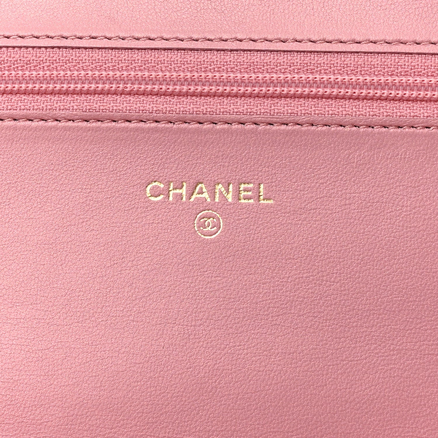 Chanel Metallic Lambskin Quilted Boy Wallet On Chain WOC Pink 6 of 13