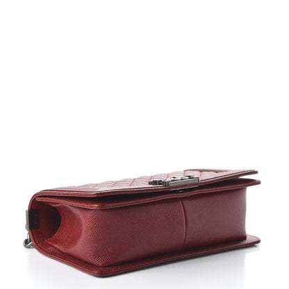 Chanel Caviar Quilted Medium Boy Flap Red 4 of 11