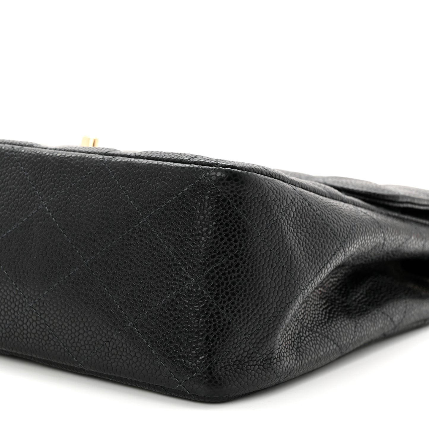 Caviar Jumbo Single Flap Black