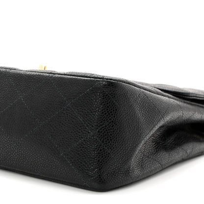 Chanel Caviar Jumbo Single Flap Black 10 of 10