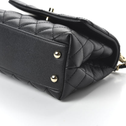 Chanel Caviar Quilted Extra Mini Coco Handle Flap Black 7 of 10