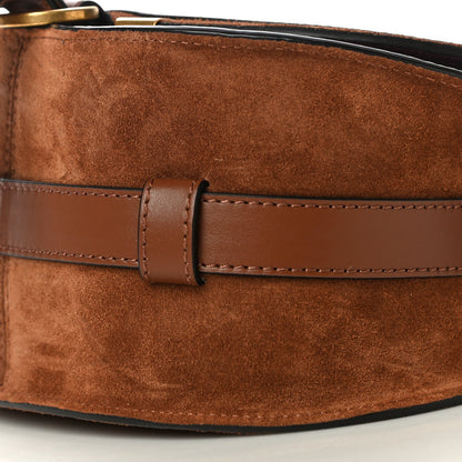Chloe Suede Calfskin Mini Marcie Round Crossbody Bag Tan 9 of 9