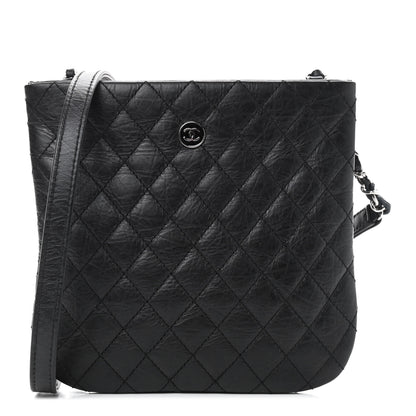 Chanel Calfskin Quilted Crossbody Bag Black 1 of 9