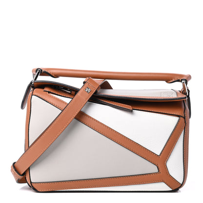 Loewe Calfskin Medium Graphic Puzzle Bag Ghost Soft White 1 of 4