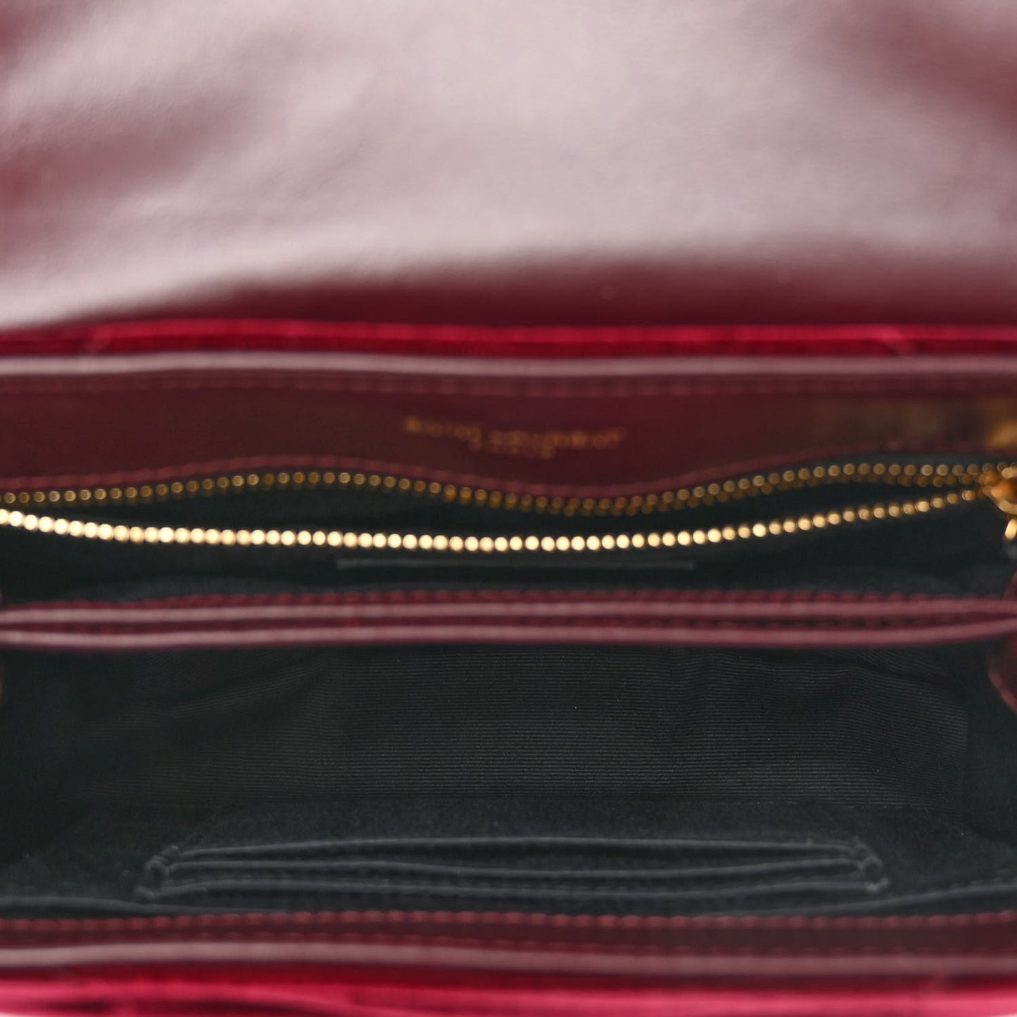 Velvet Y Quilted Monogram Toy Loulou Crossbody Bag French Burgundy
