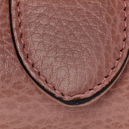 Gucci Dollar Calfskin Interlocking G Top Handle Shoulder Bag Soft Pink 19 of 20