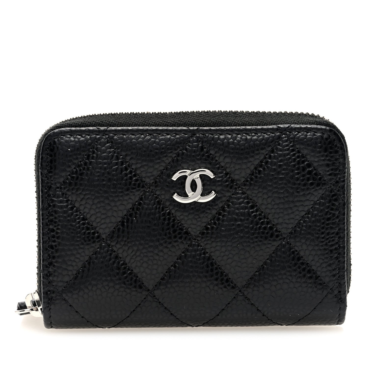 Chanel Caviar Quilted Classic Zipped Coin Purse Black 1 of 8